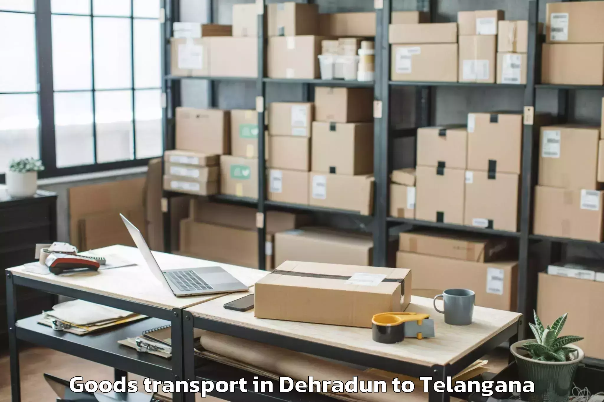 Book Dehradun to Bachupally Goods Transport Online